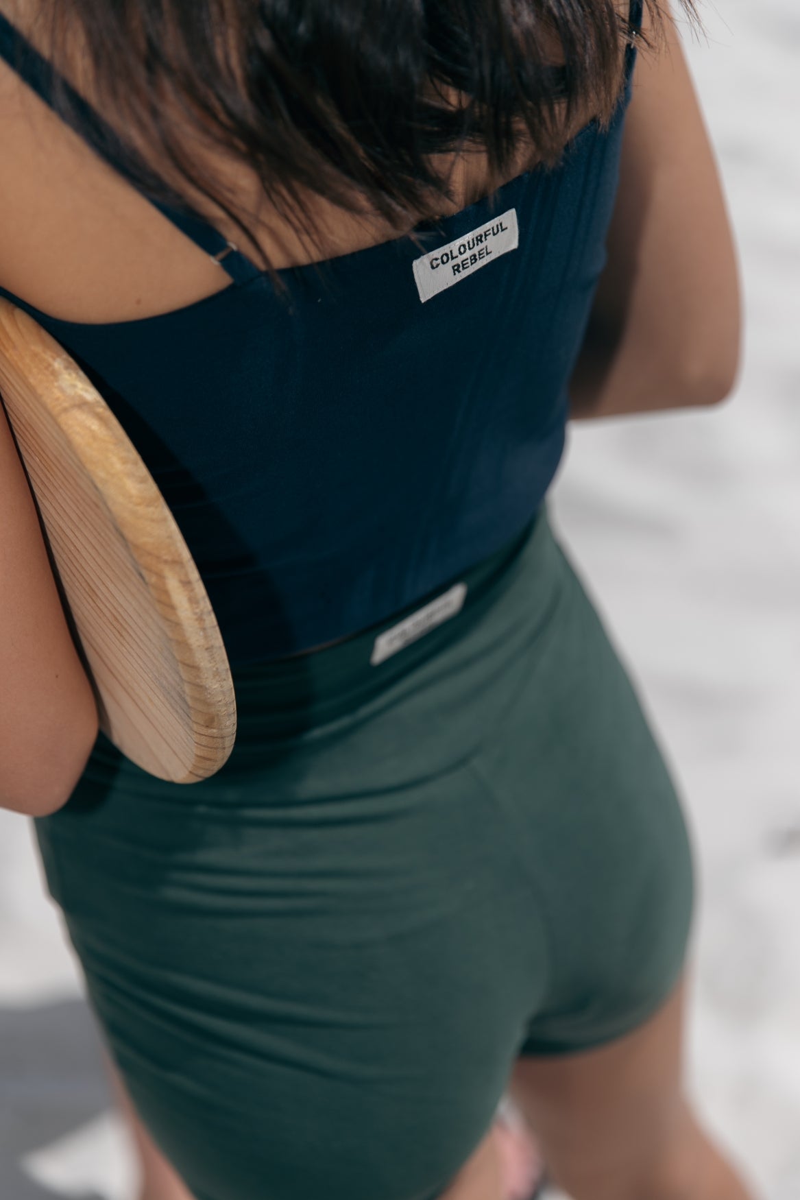 Uni Logo Fitted Shorts | Dark green