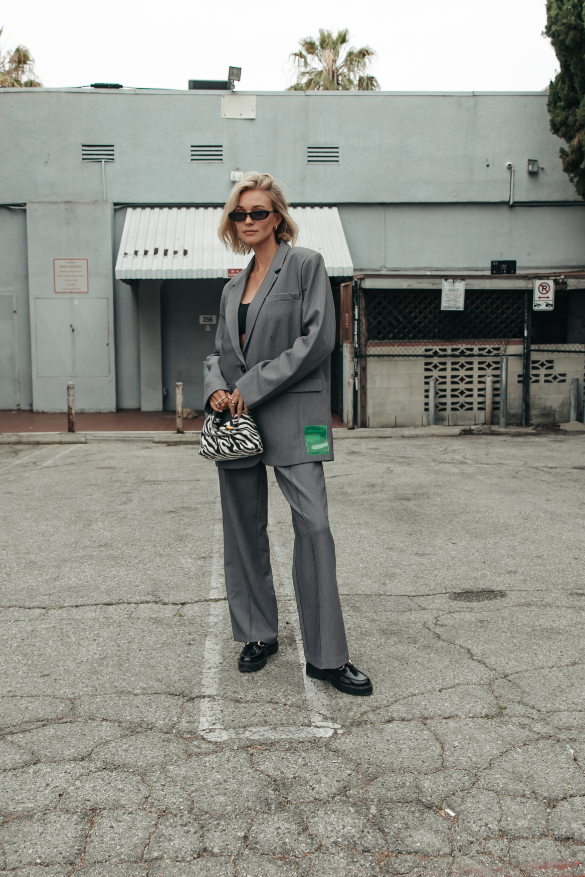 Rus Straight Pants | Grey