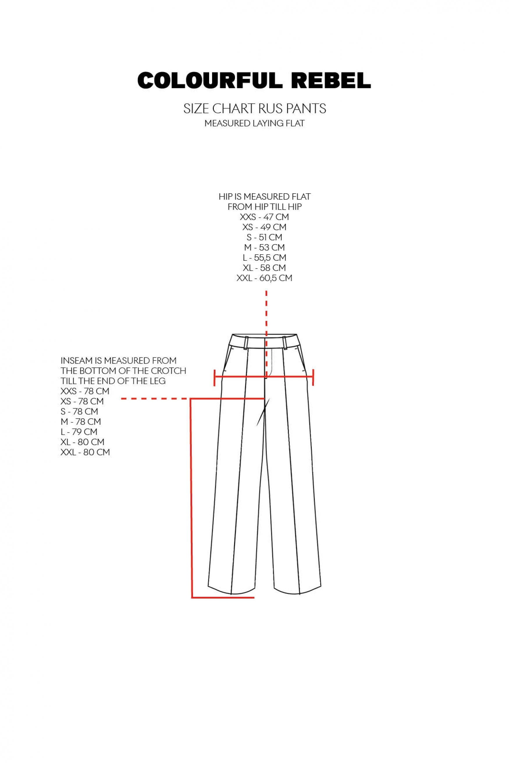 Rus Straight Hose | Schwarz
