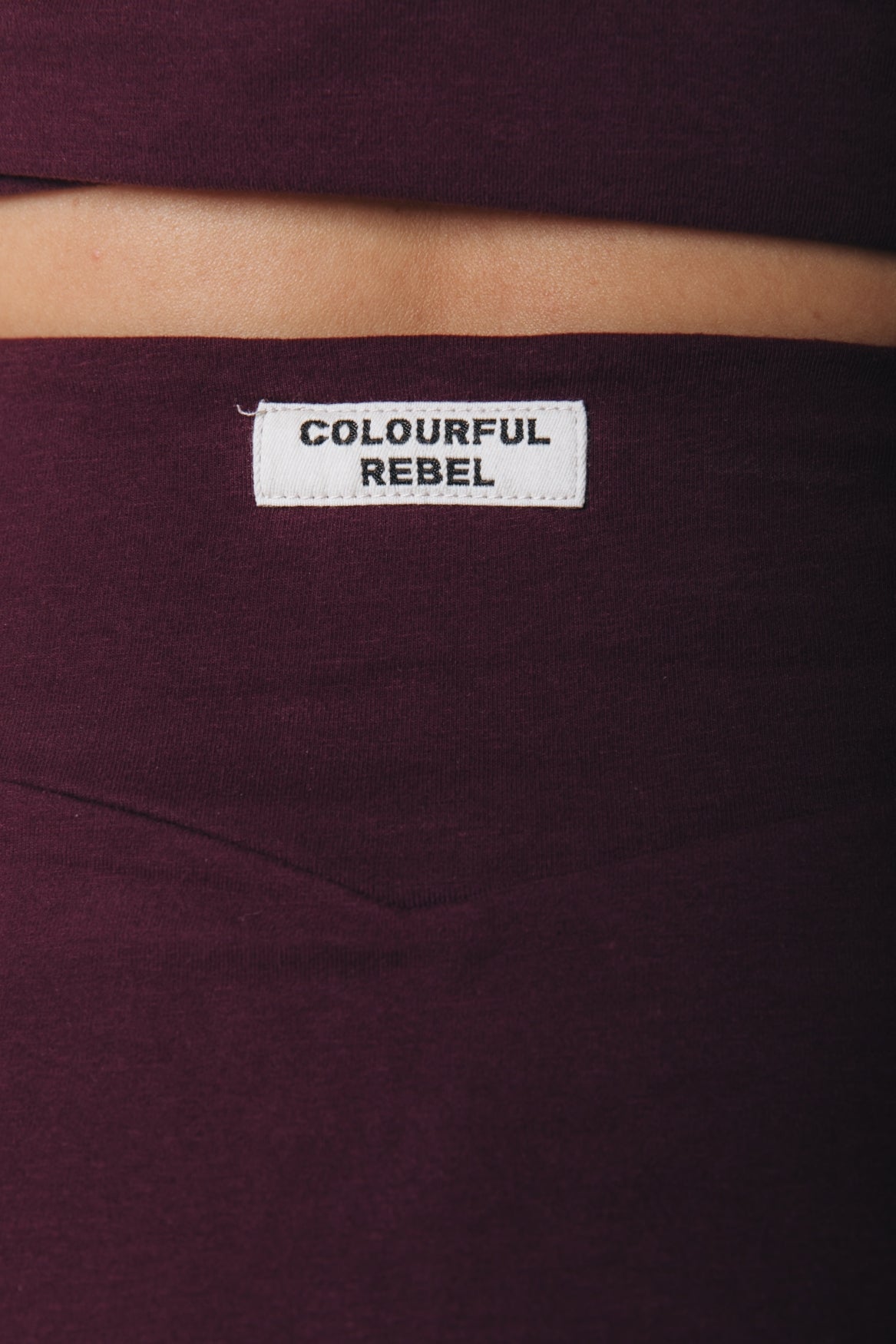 Uni Logo Fitted Skort | Merlotrot
