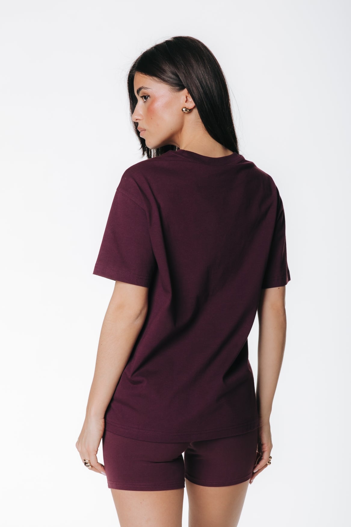 Label T-shirt | Merlot Red