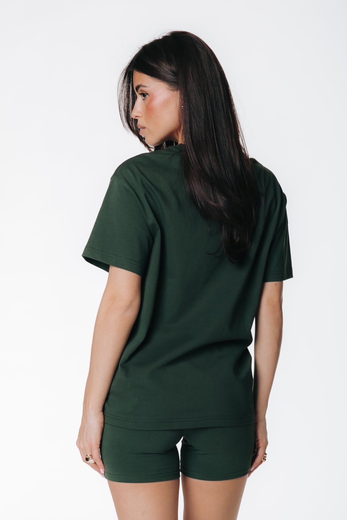 Uni Logo Fitted Shorts | Dark green