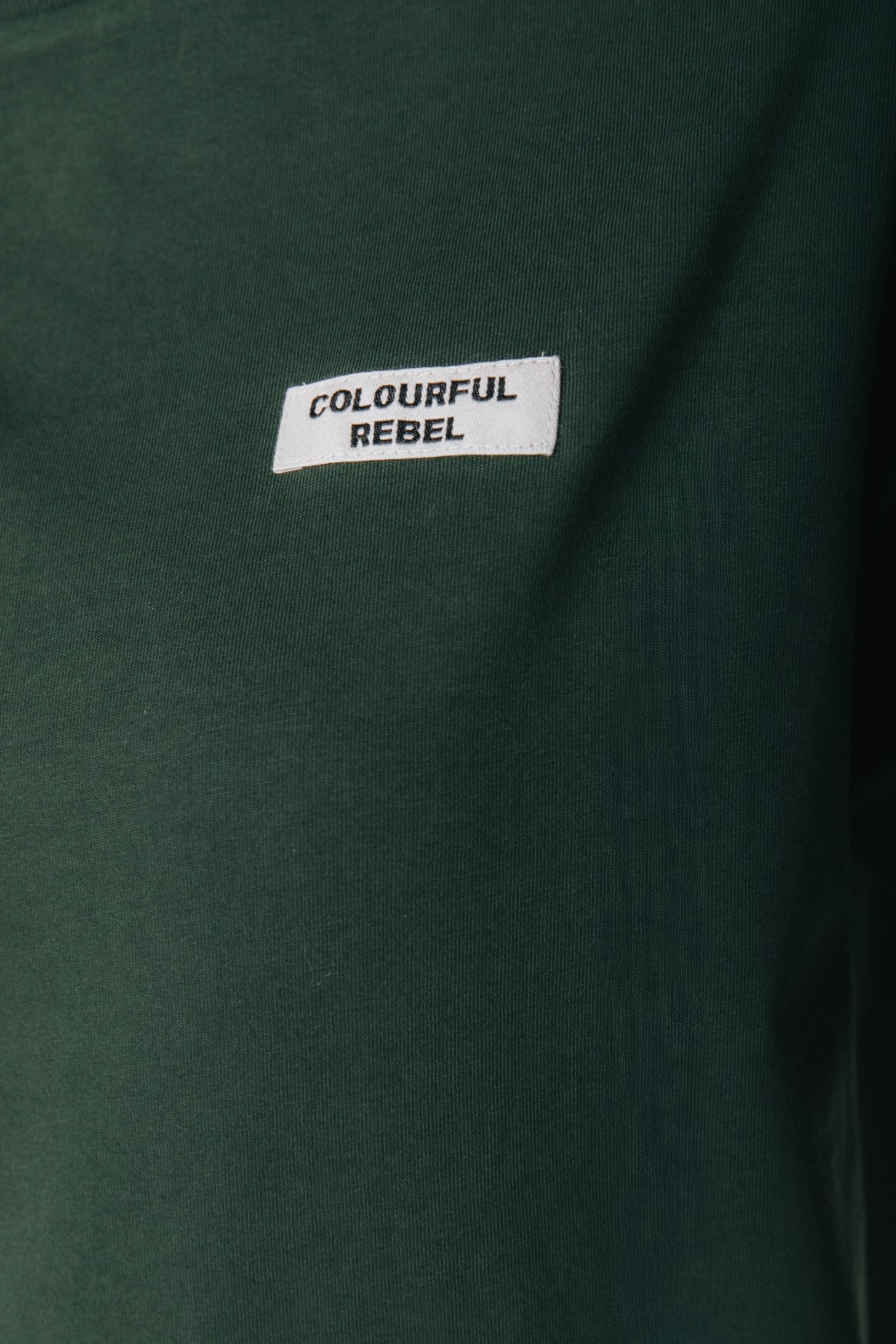 Label T-shirt | Dark green