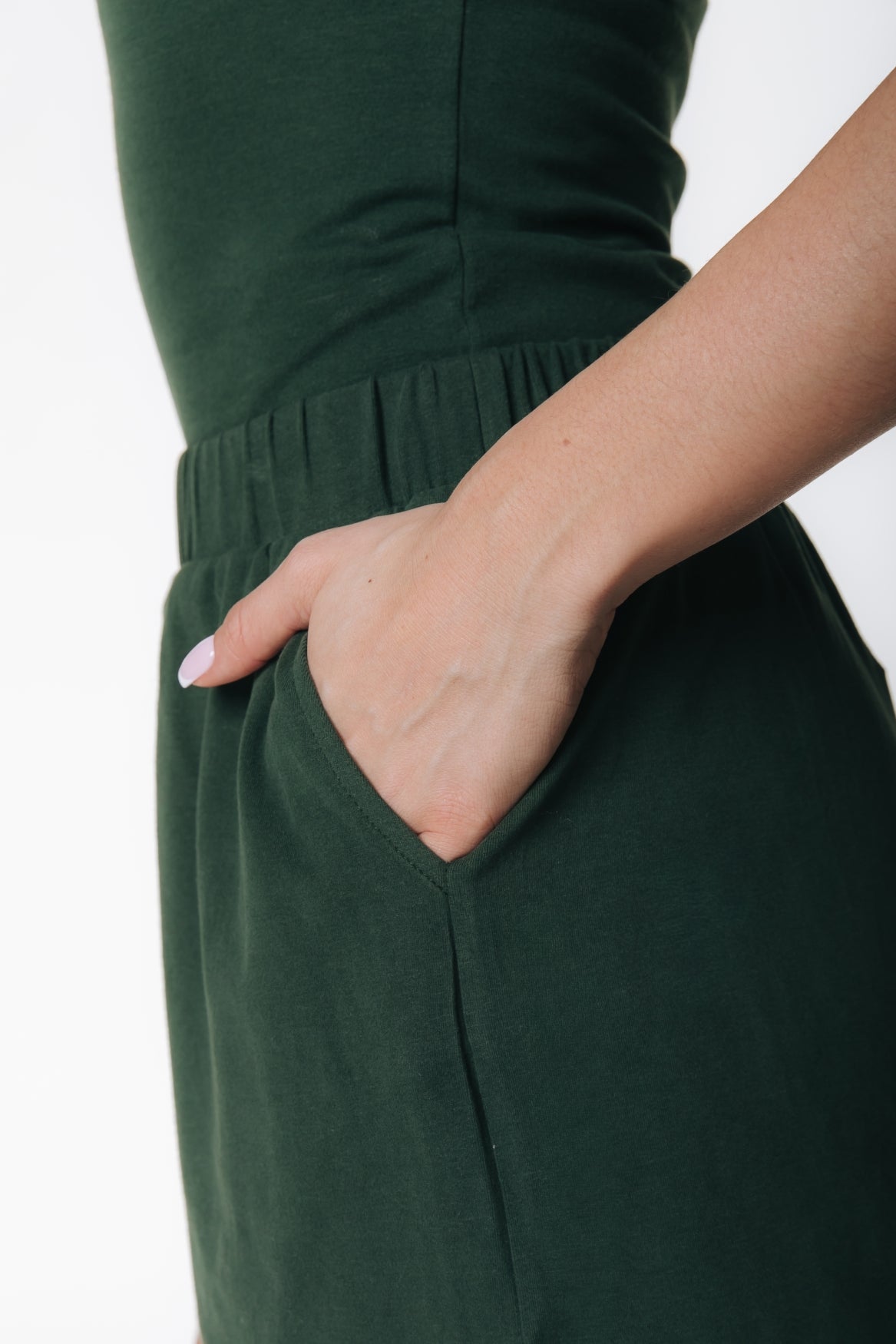 Loose Shorts | Dark green
