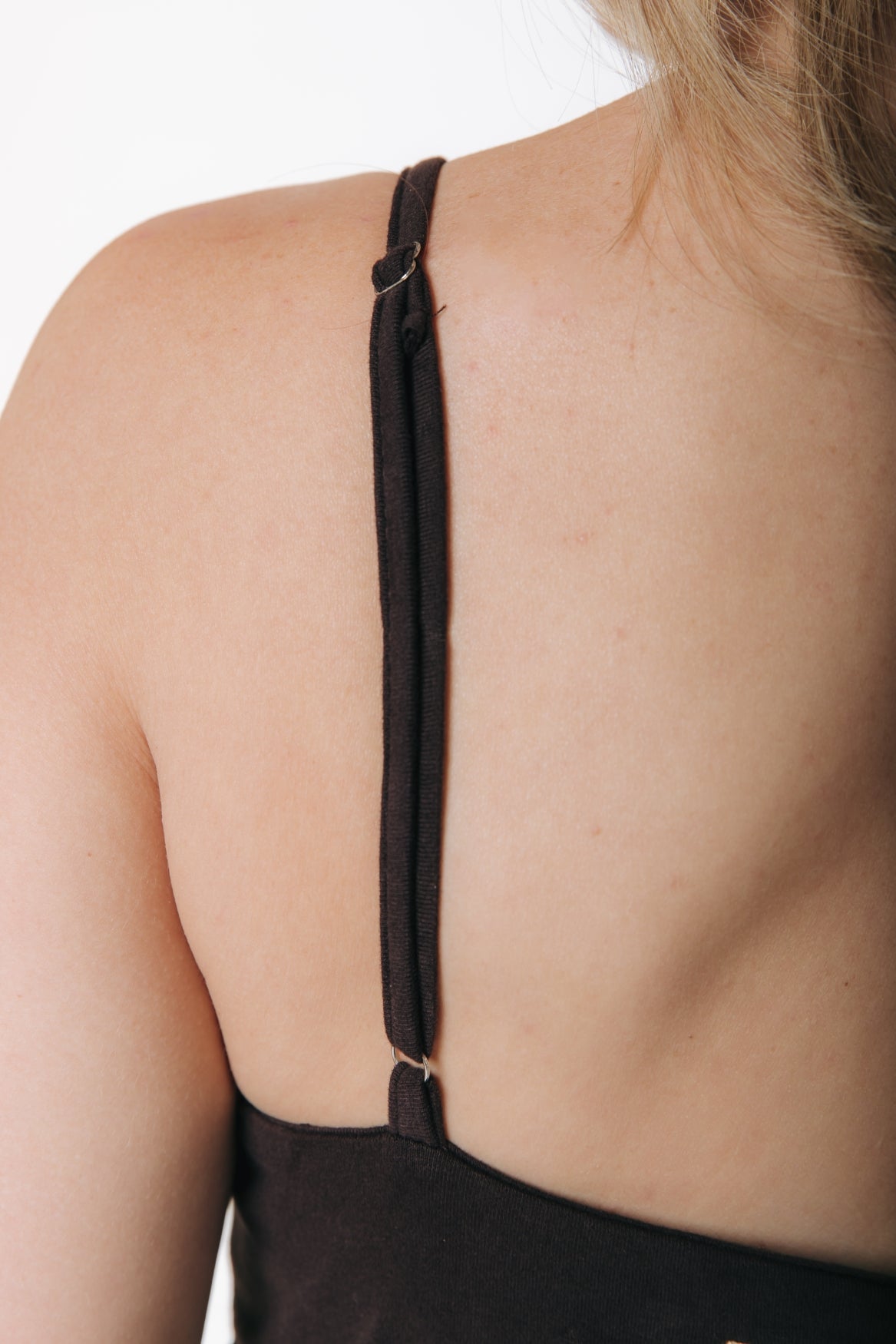 Fitted Strap Top | Darkest Brown