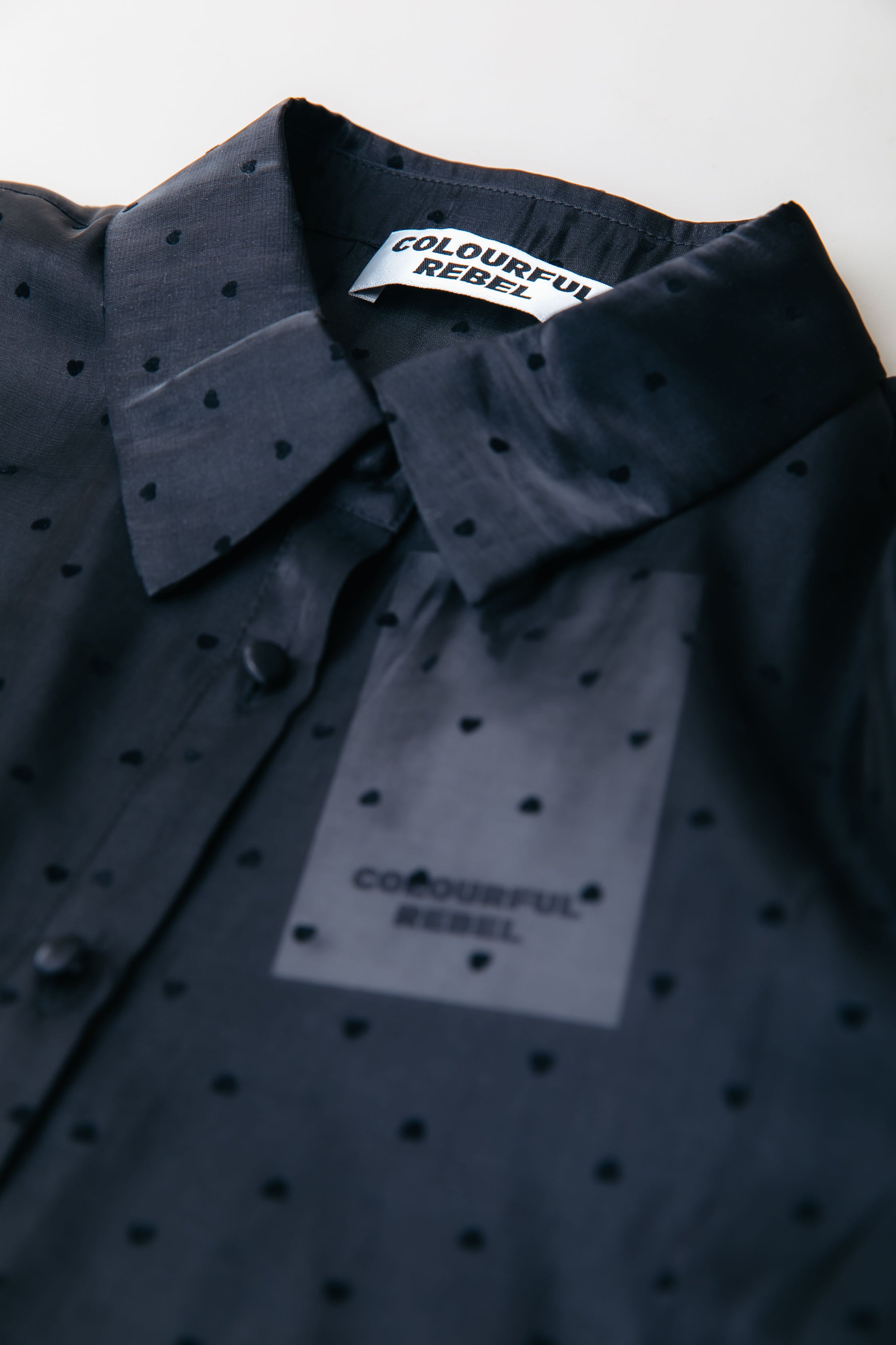 Celine Heart Blouse | Black