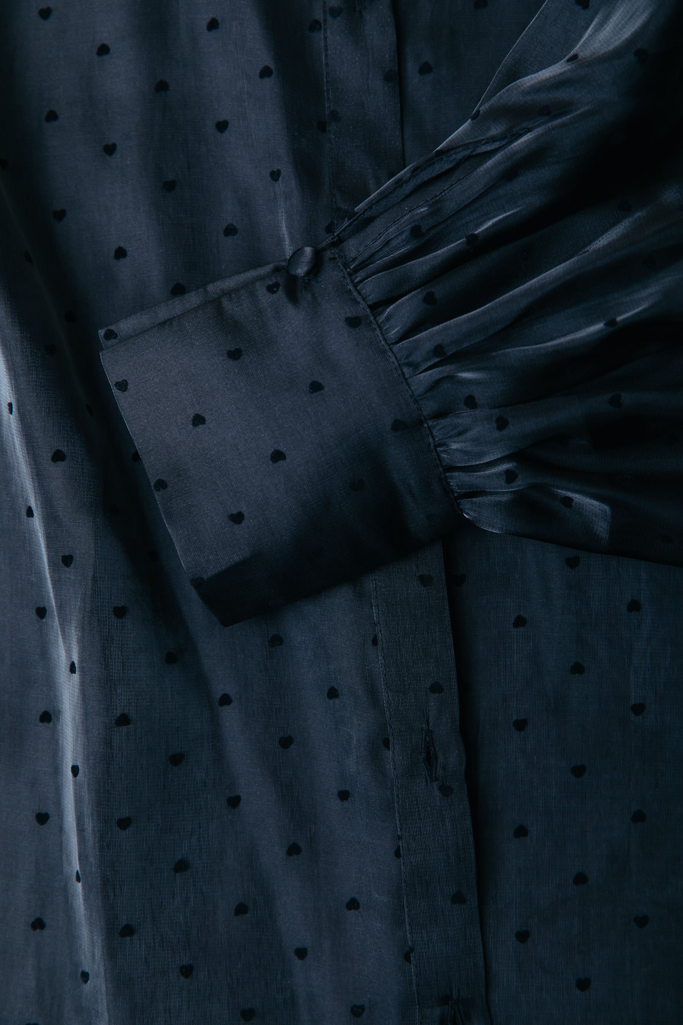 Celine Heart Blouse | Black