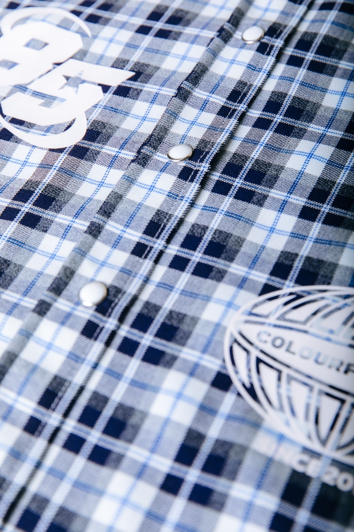 Talia Check Logo Blouse | Multicolor