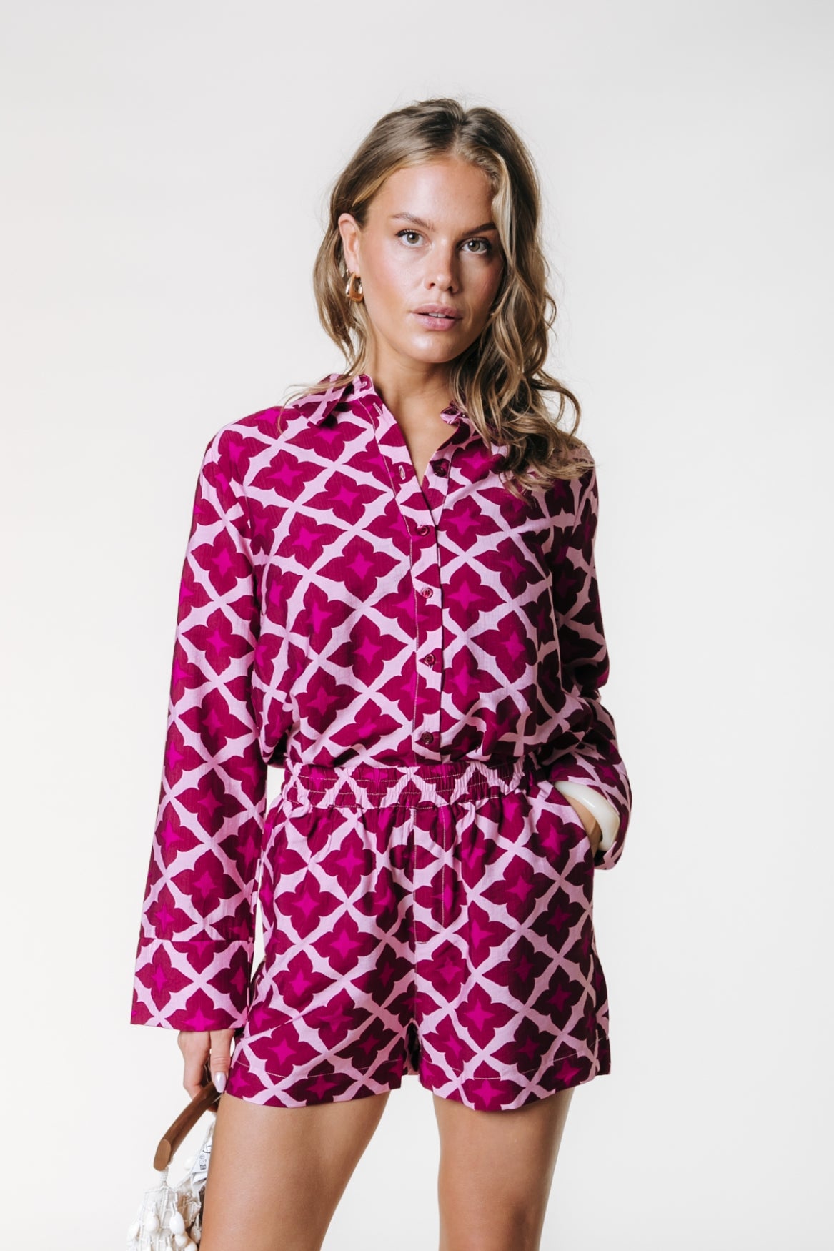 Tia Geo Blouse | Multicolored