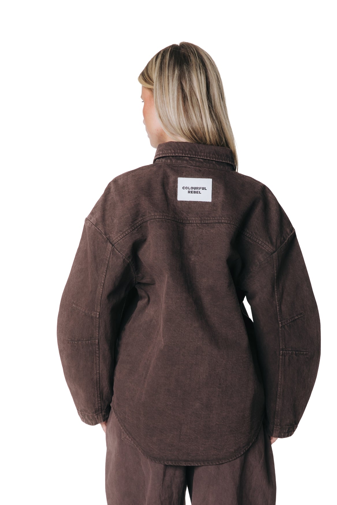 June Barrel Sleeve Blouse | Brown