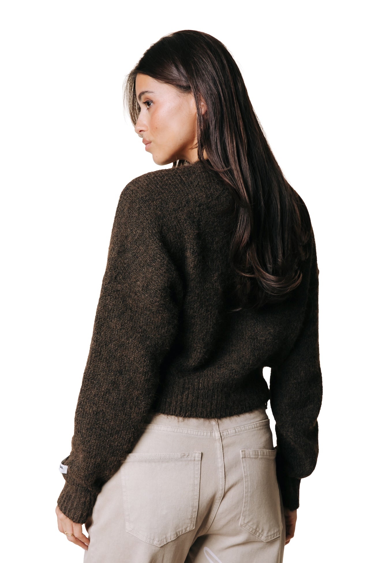 Yara Knitted Cardigan | Brown