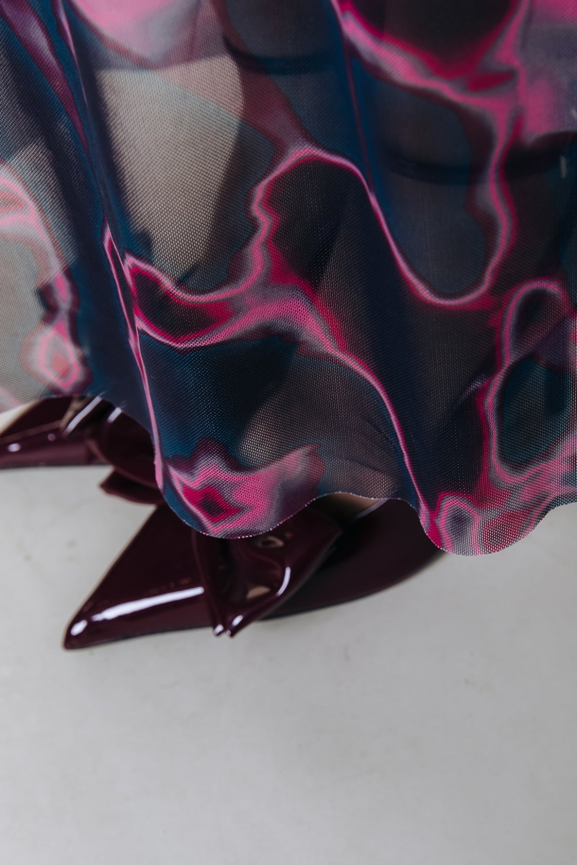 Maude Swirl Mesh Dress | Multicolor