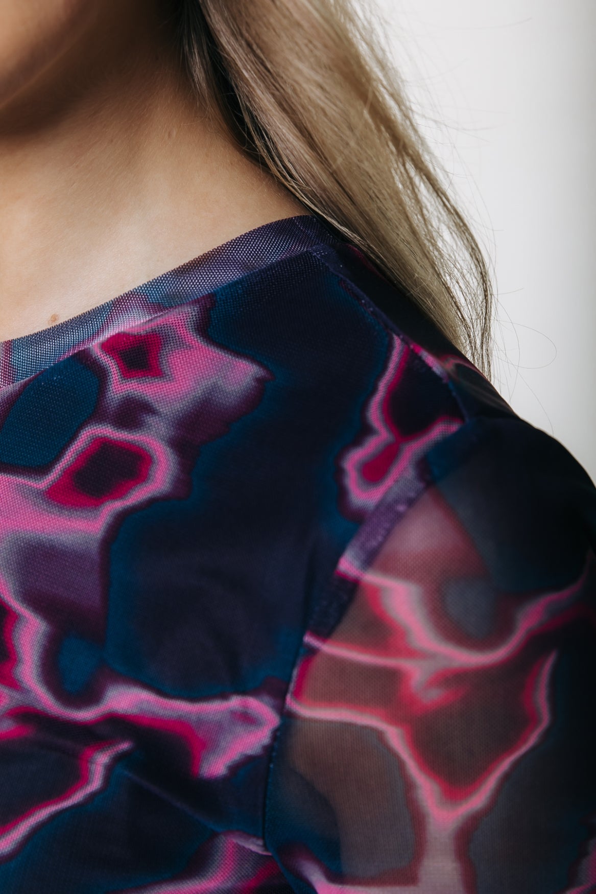 Maude Swirl Mesh Dress | Multicolor