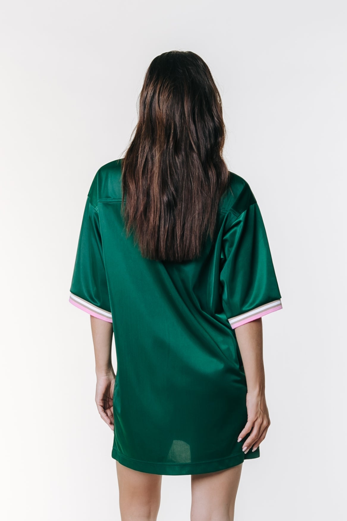 Liva Football Tee Dress | Green