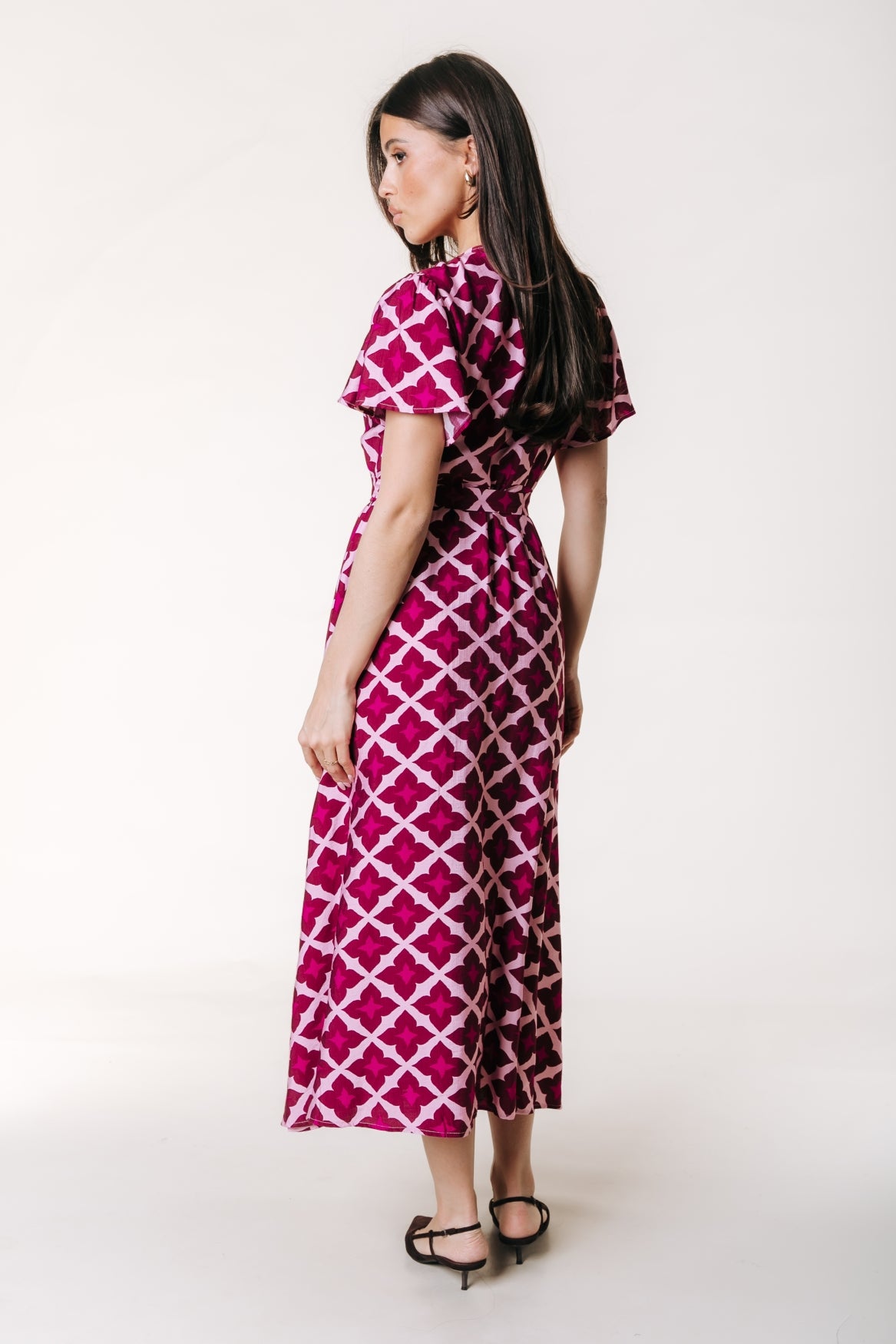 Ava Geo Wickelkleid | Mehrfarbig