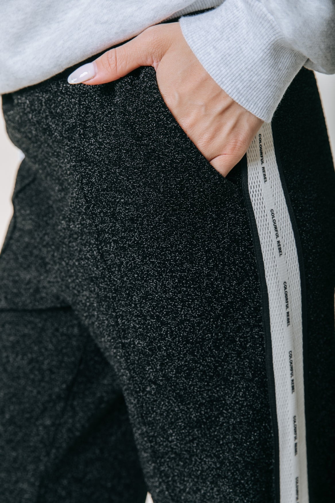 Vella Lurex Sporthose | Schwarz