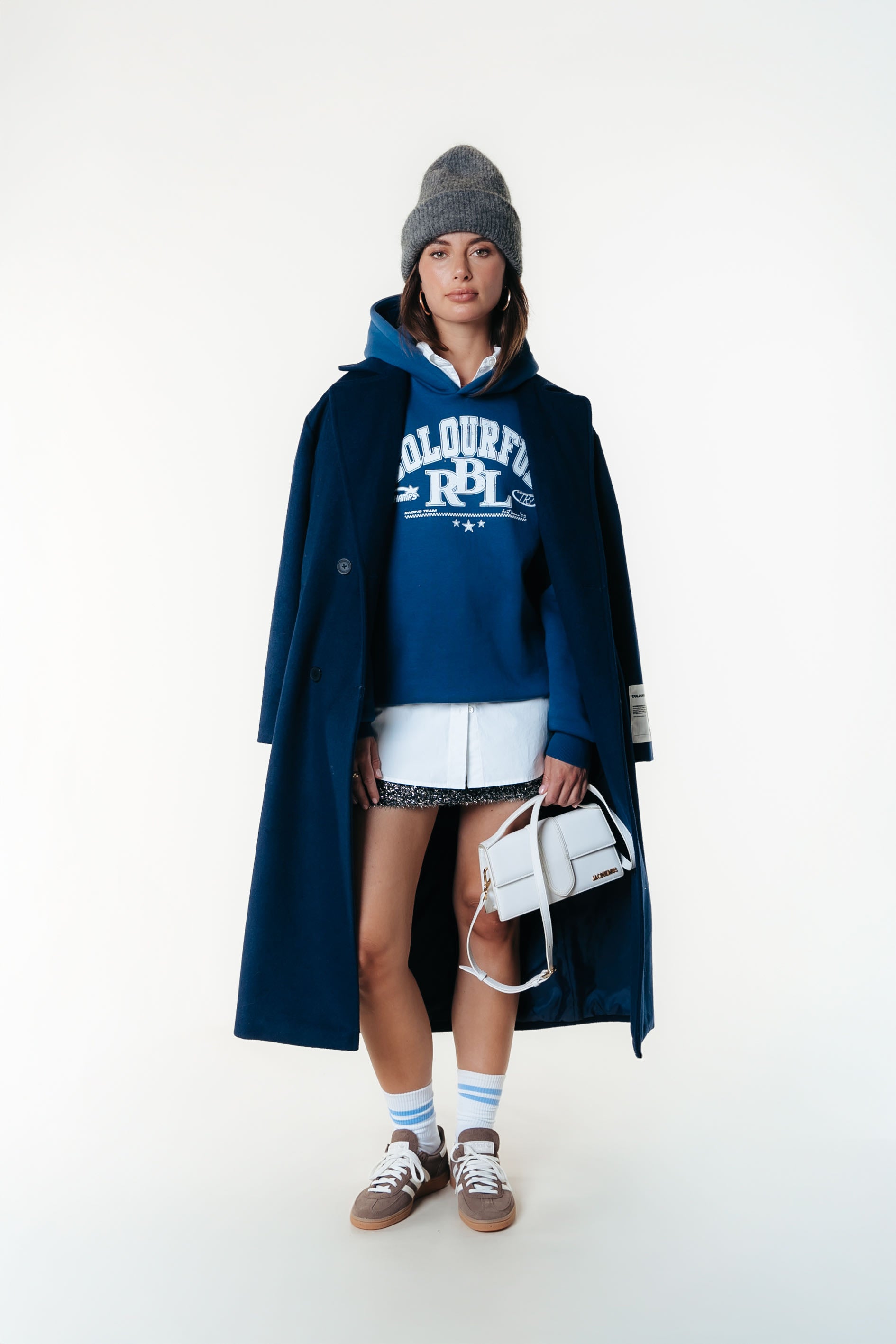 CR RBL Sports Hoodie | Medium blue
