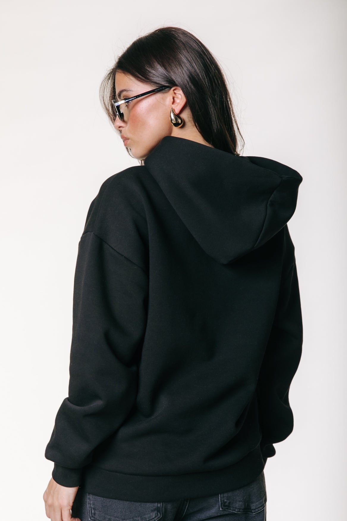 Label Hoodie | Black