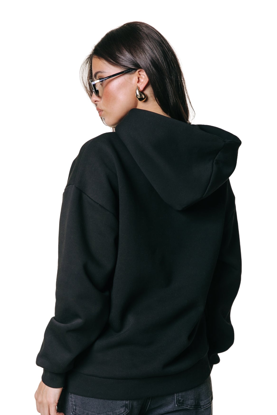 Label Hoodie | Black