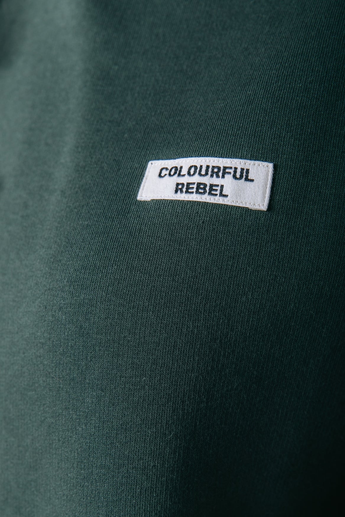 Label Hoodie | Dark green