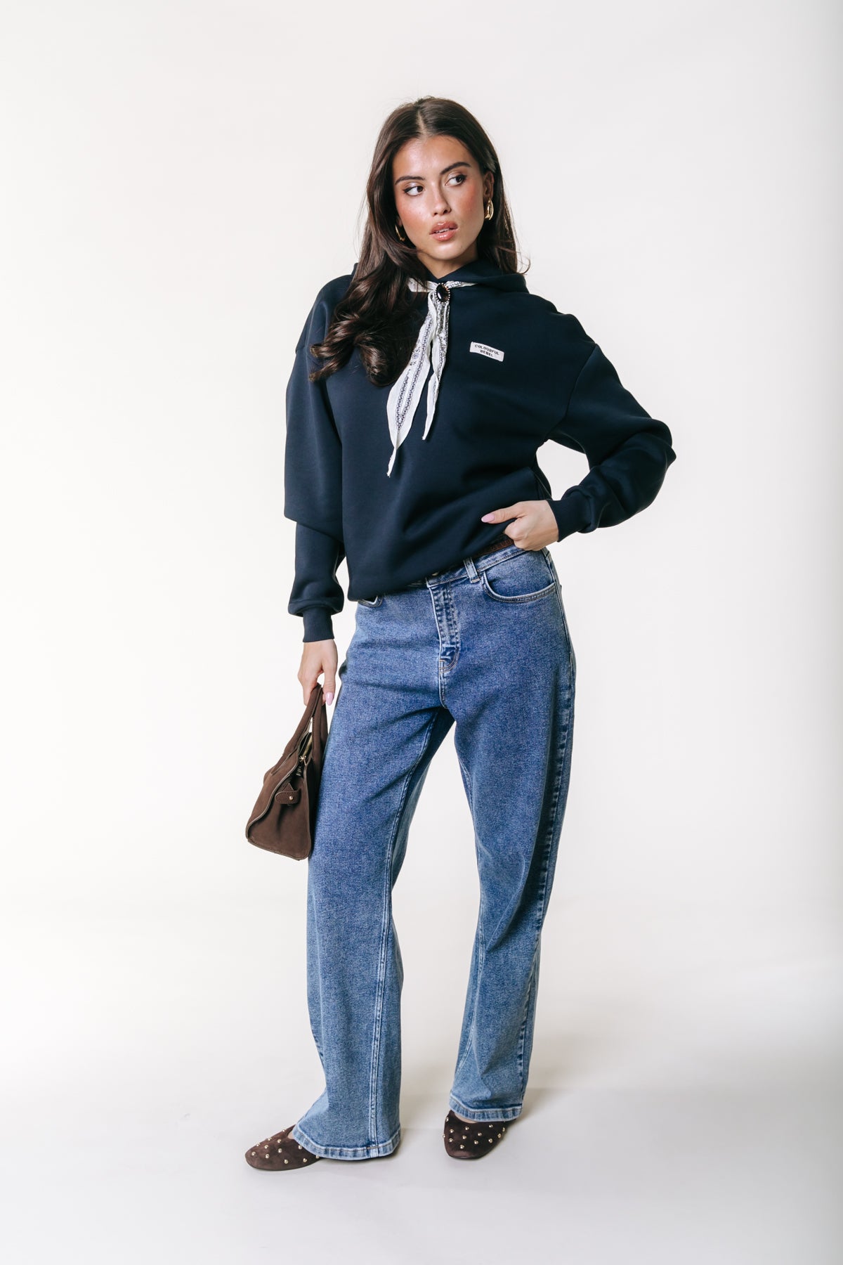 Label Hoodie | Dark Navy