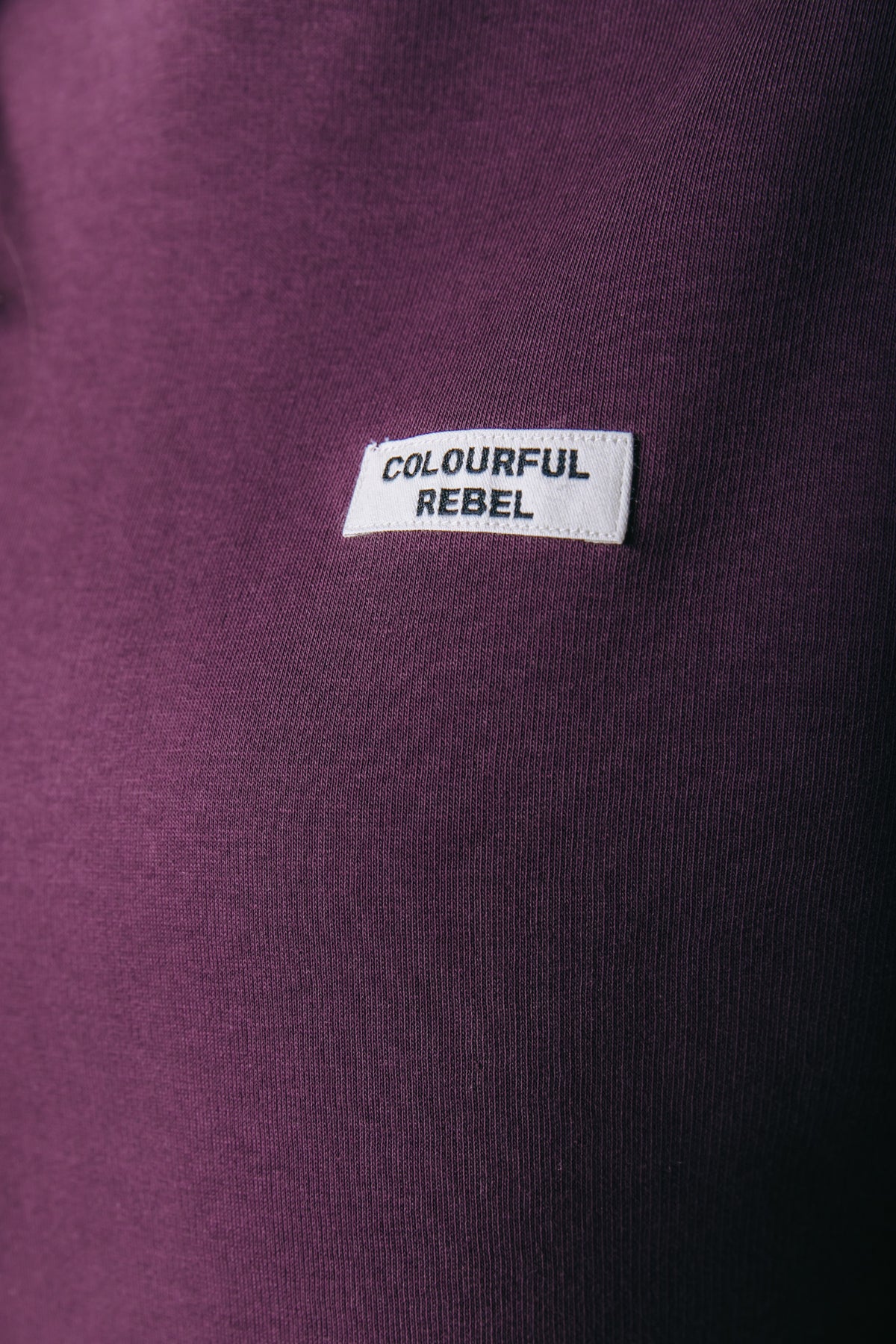 Label Hoodie | Dark purple