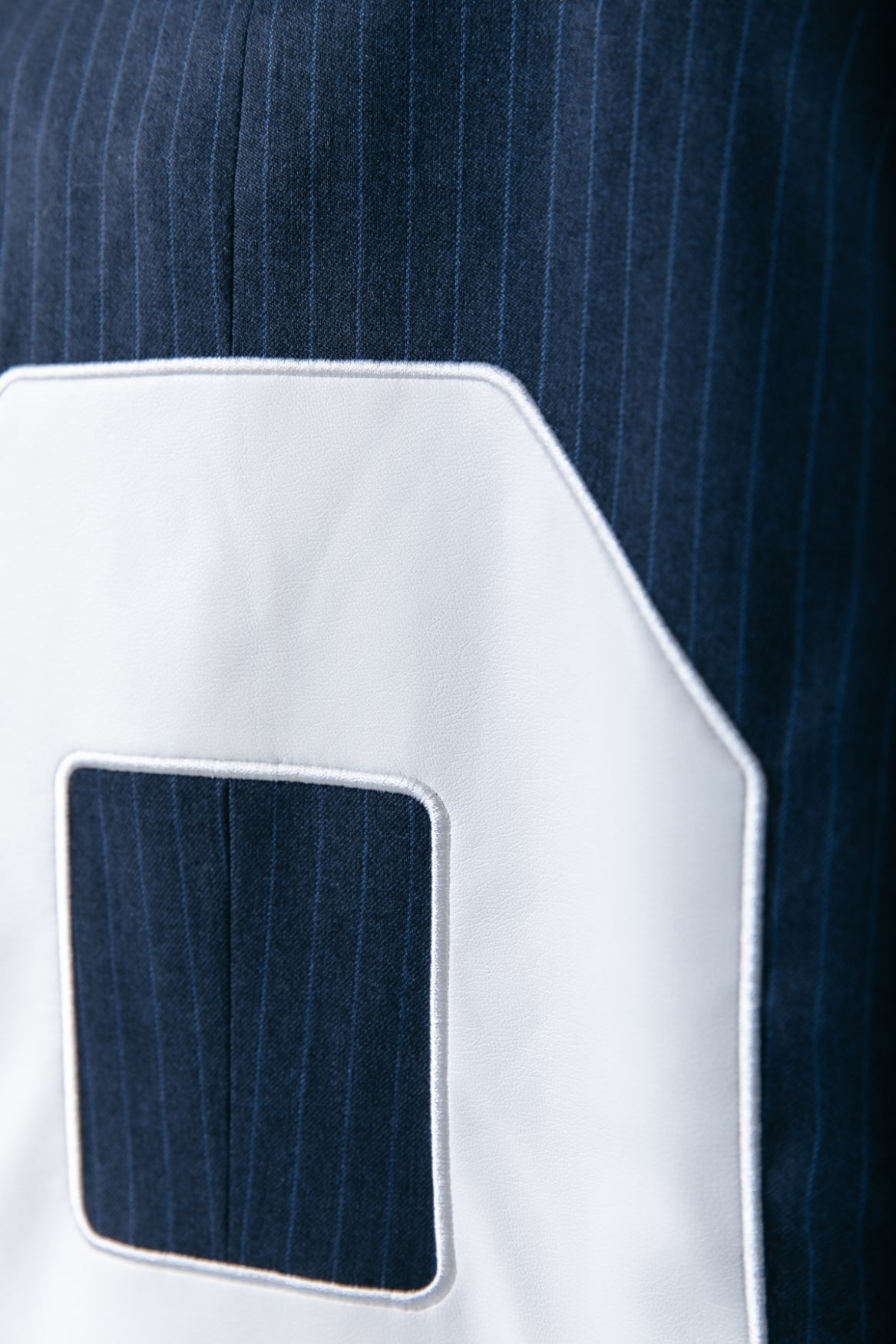 Jesra Stripe Blazer | Dark blue