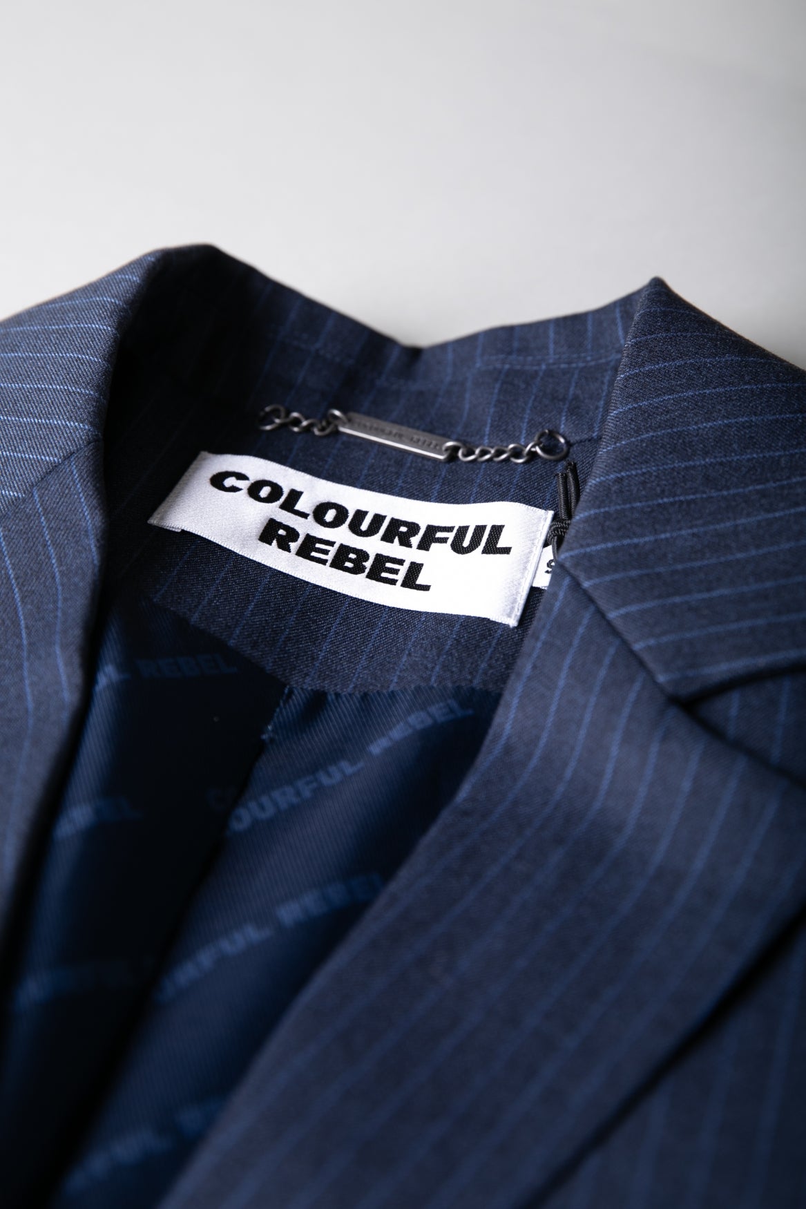 Jesra Stripe Blazer | Dark blue