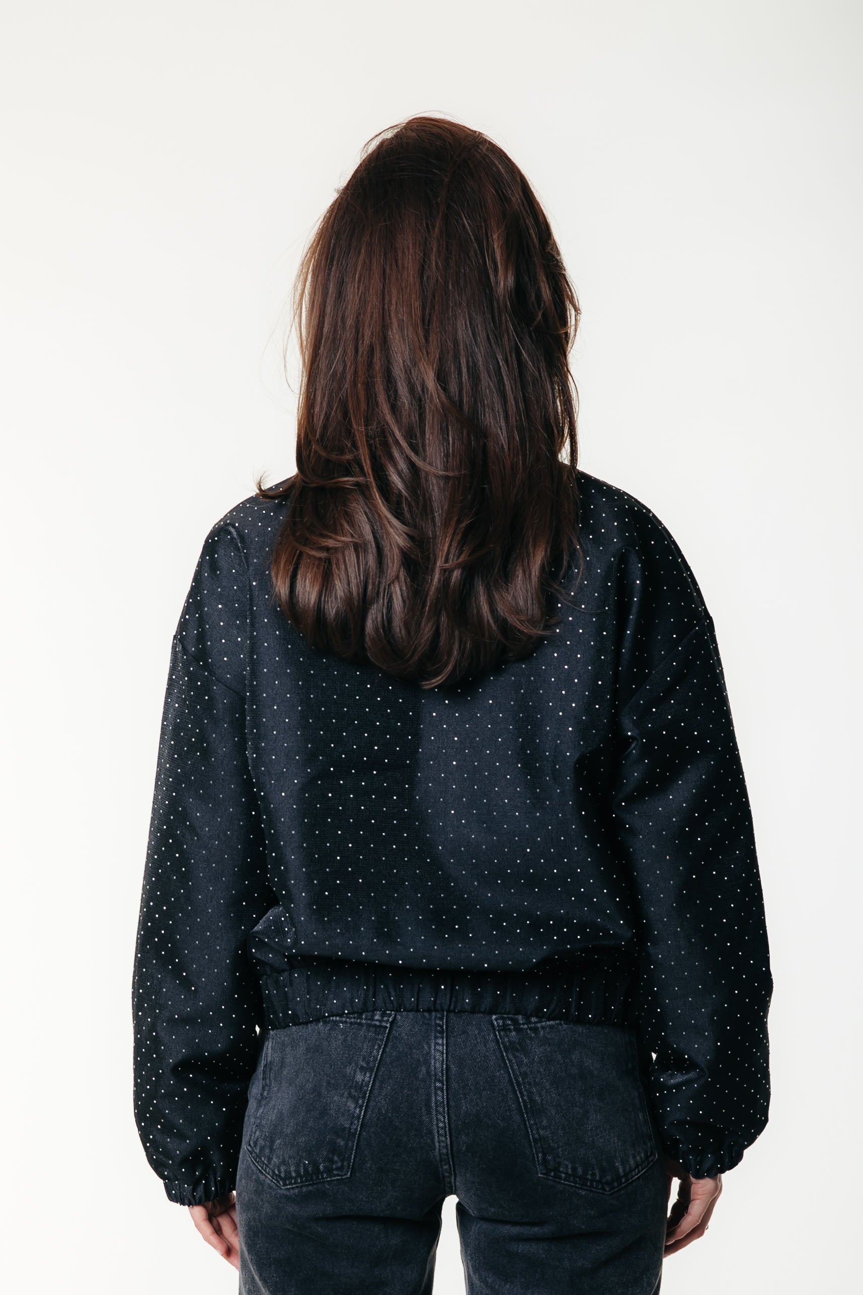 Bente Studded Bomber Jacket | Black