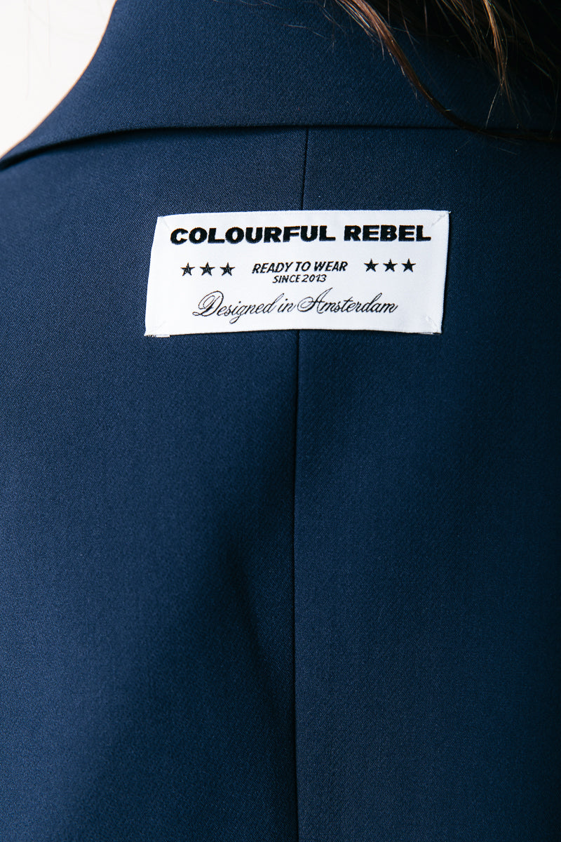 Gemma Contrast Blazer | Navy