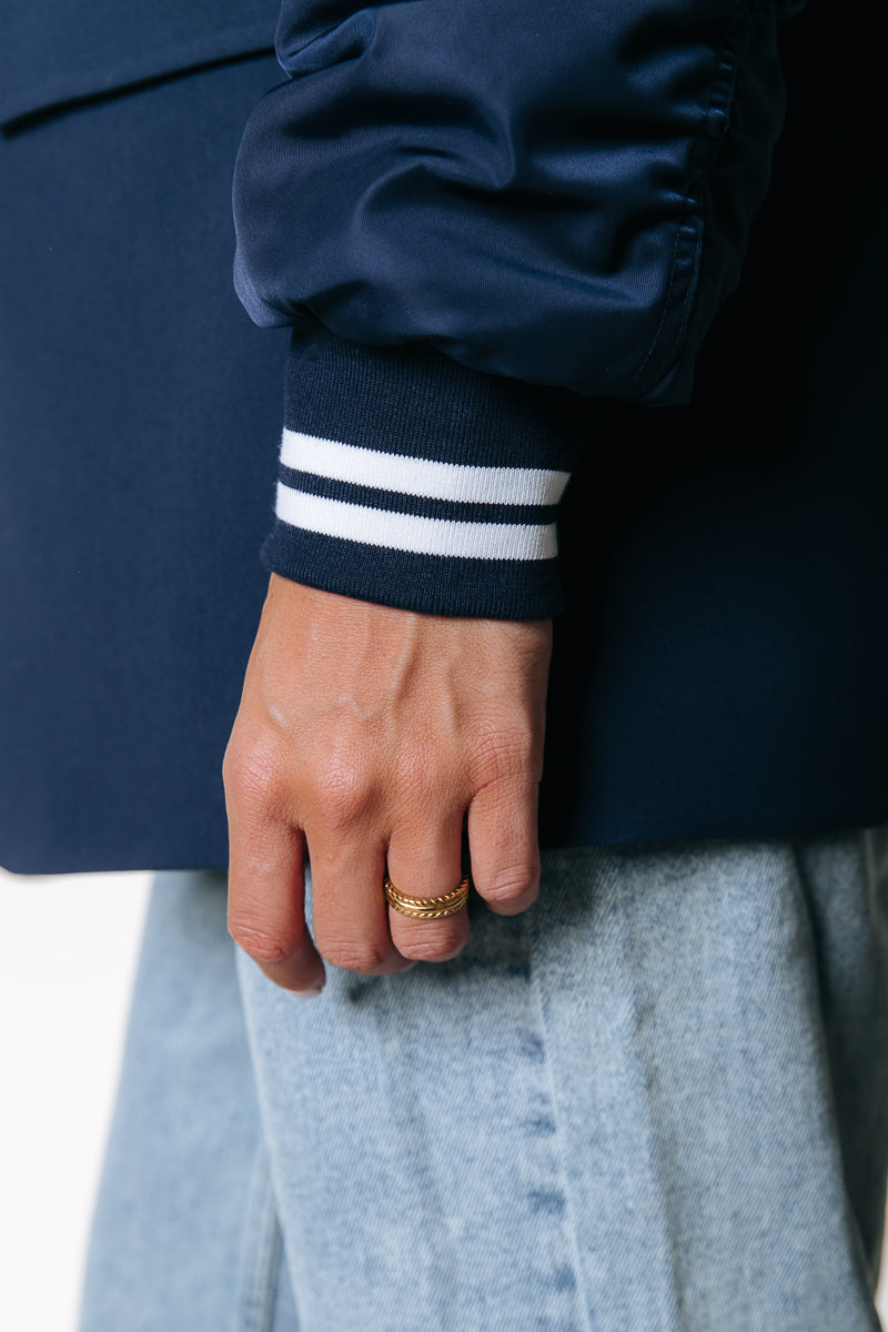 Gemma Contrast Blazer | Navy