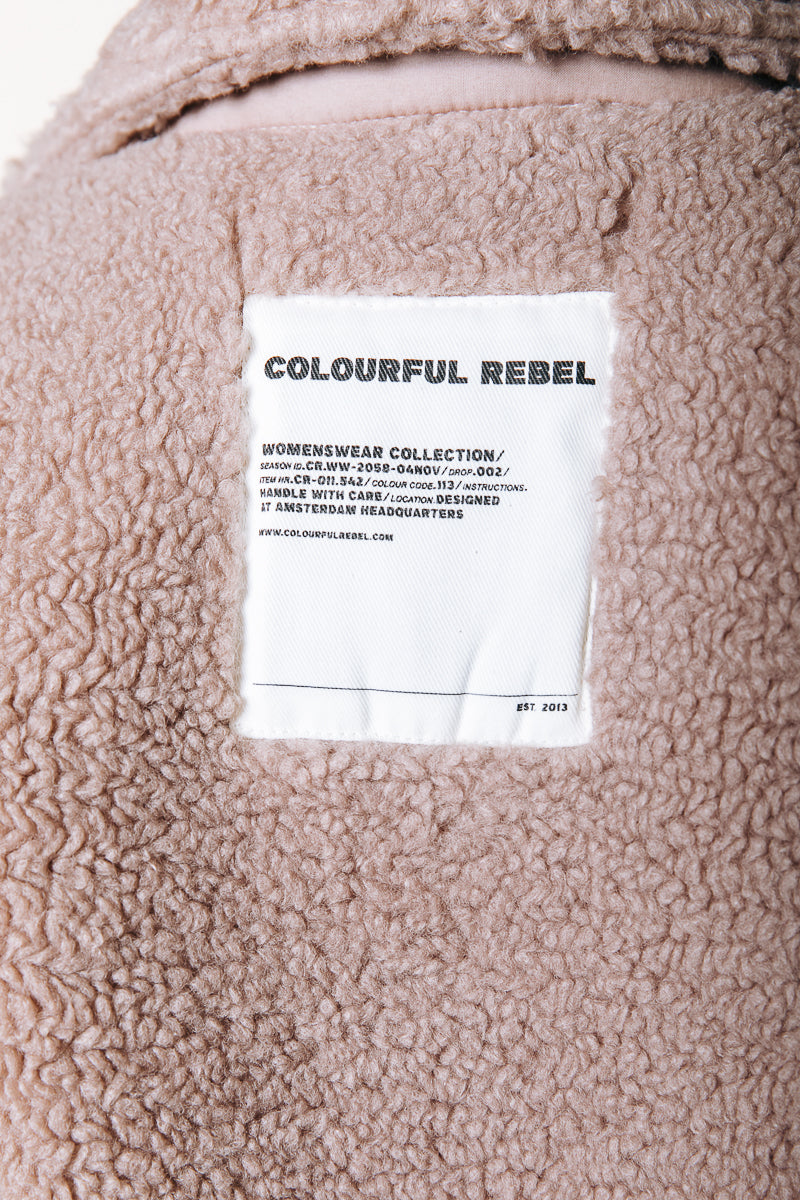 Evi Faux Fur Gilet | Beige