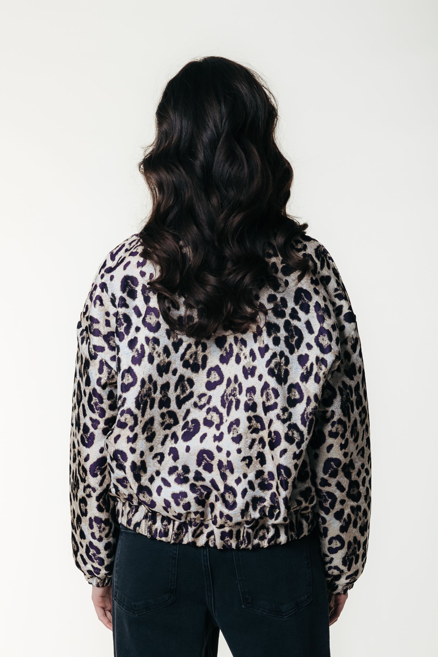 Bente Leopard Jacquard Jacket | Beige