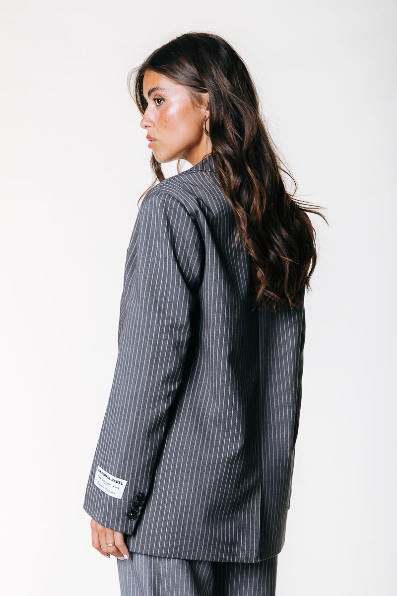 Mimmi Two Tone Blazer | Grey
