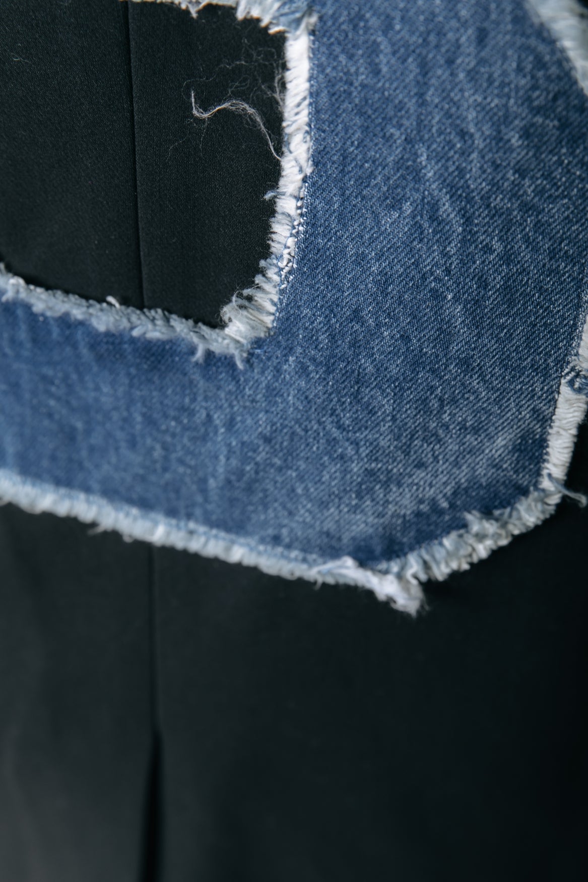 Jesra Blazer Denim Patch | Black