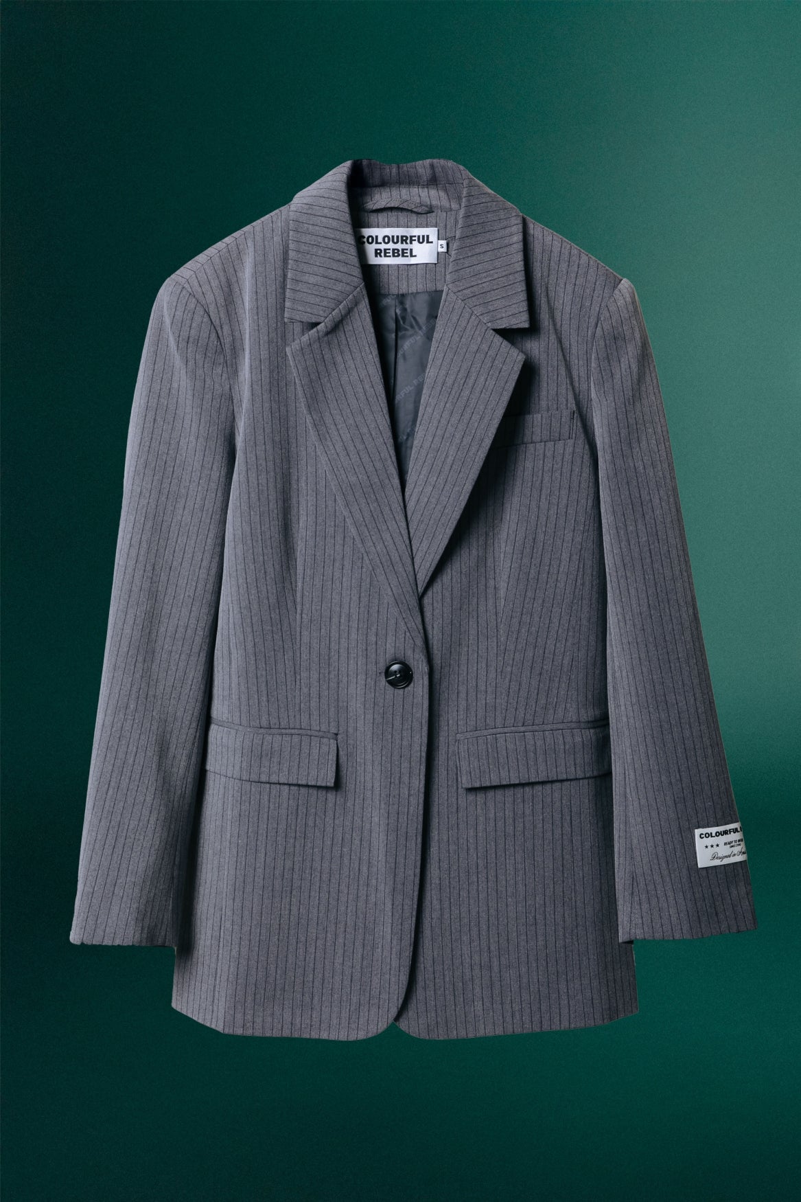 Jesra Stripe Blazer | Grey