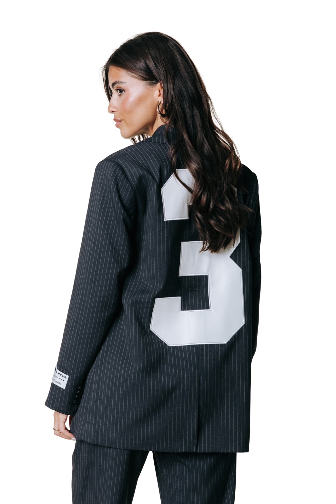 Jesra Stripe Blazer | Black