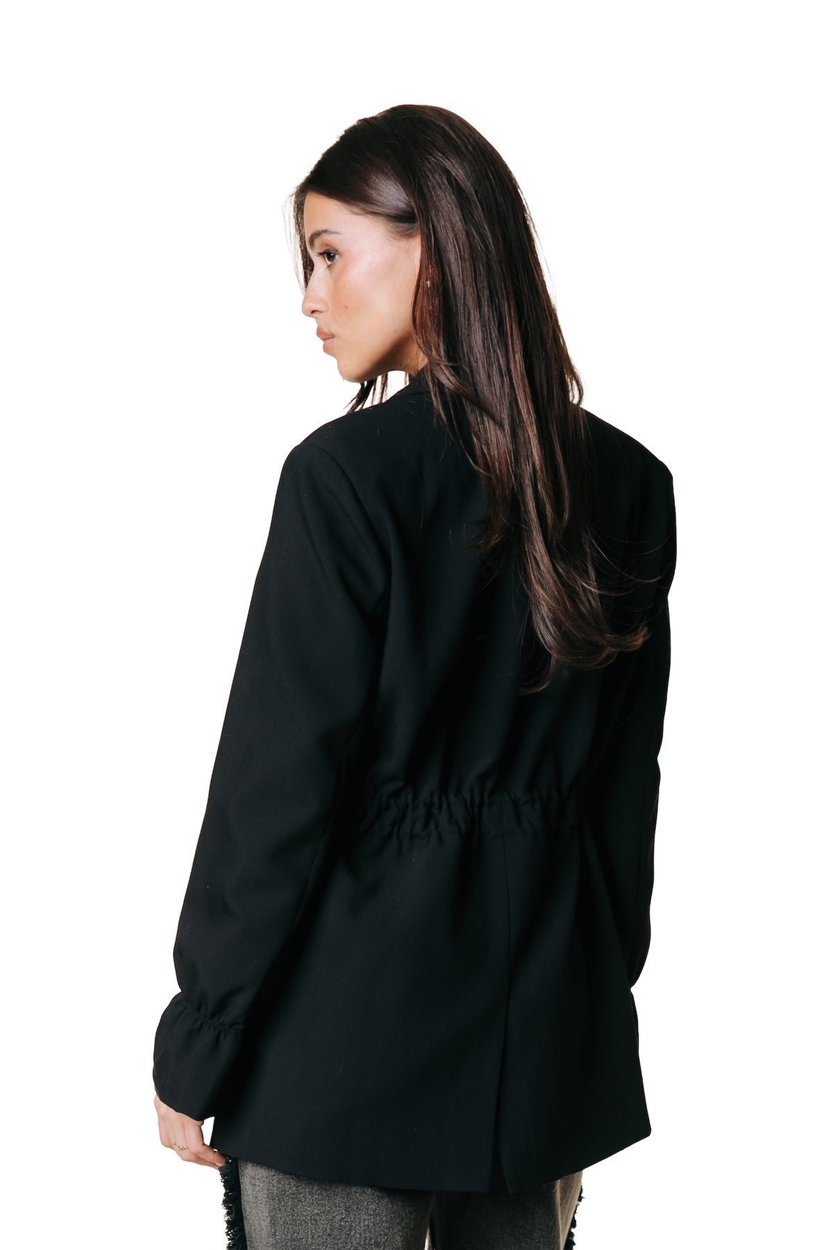 Iris verstellbarer Blazer mit Taillenbetonung | Schwarz