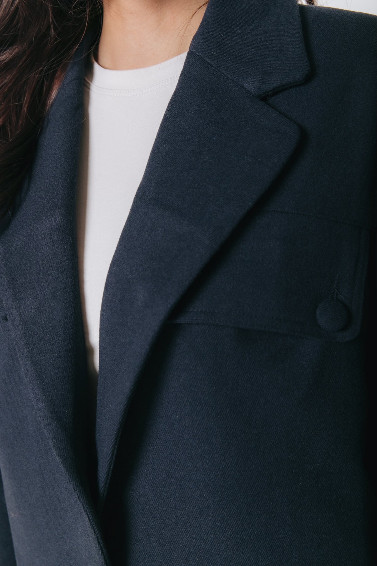 Callista Oversized Utility Blazer | Navy