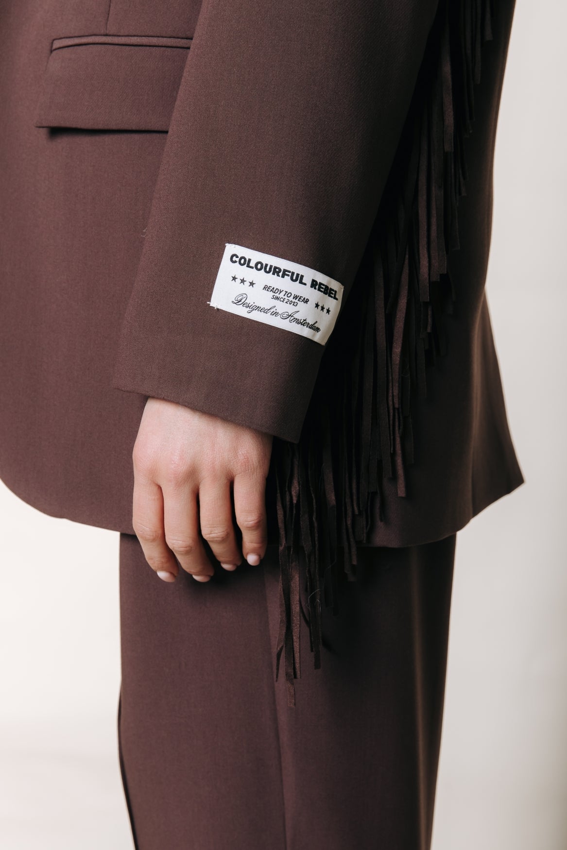 Blazer mit Fransen „Jesra“ | Braun