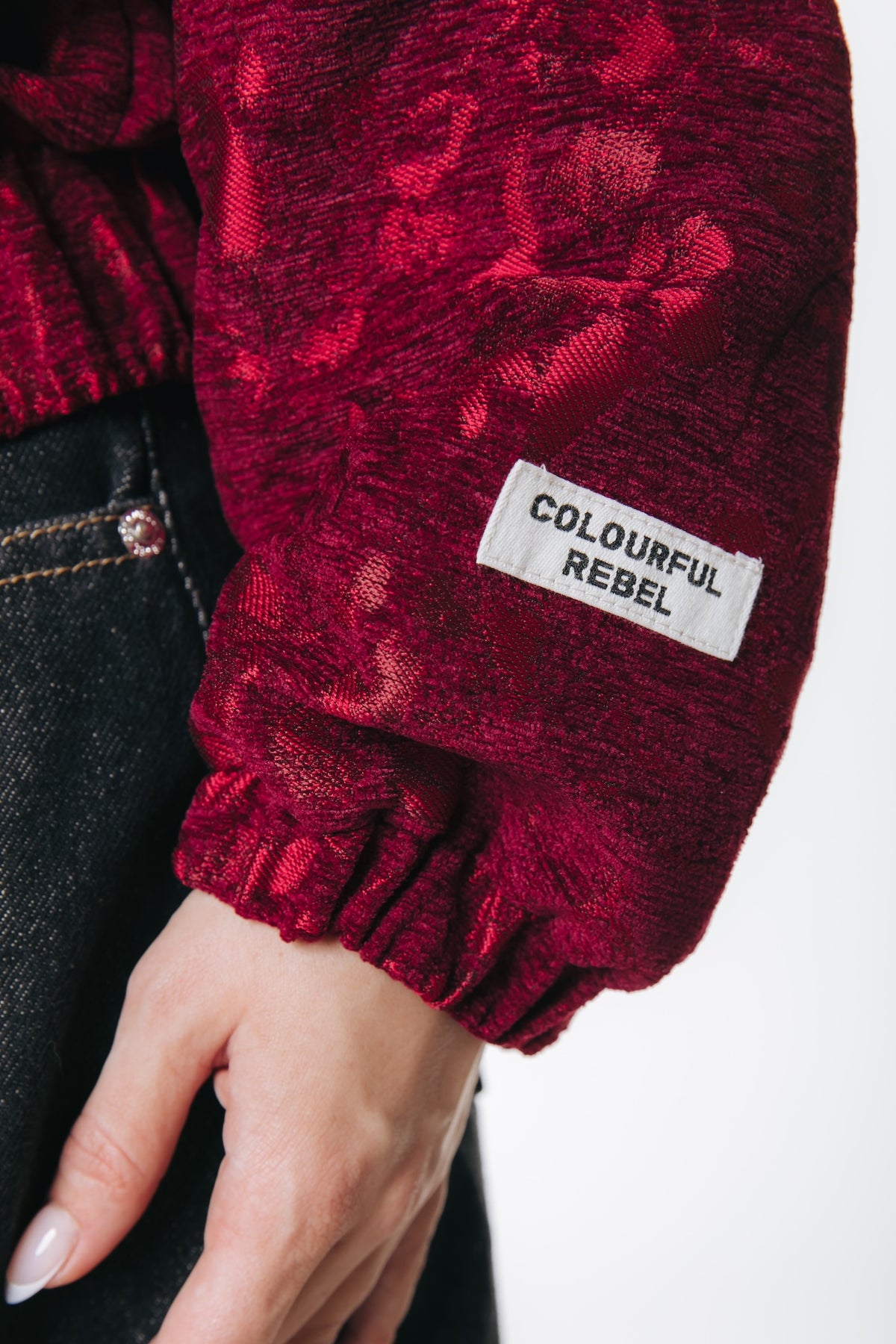 Bente Jacquard Jacket | Red