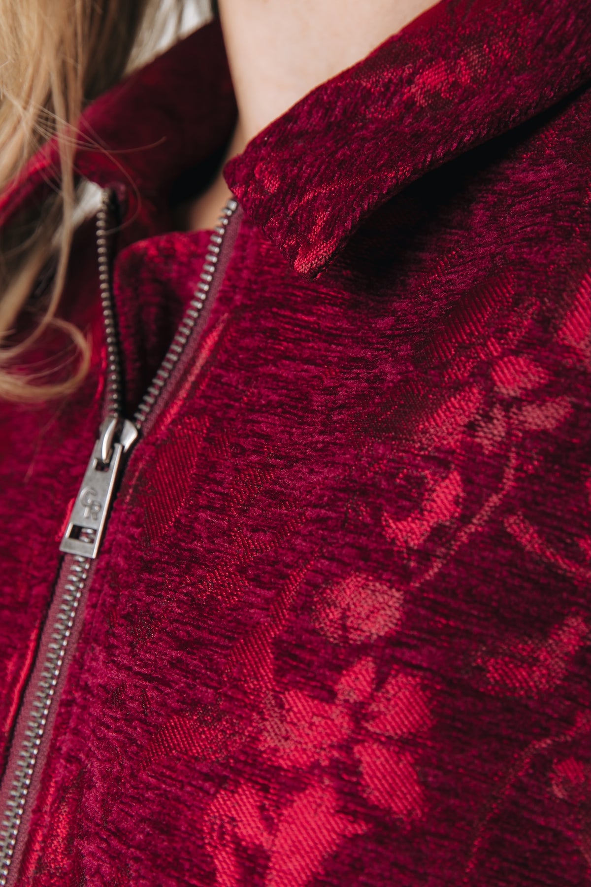 Bente Jacquard Jacket | Red