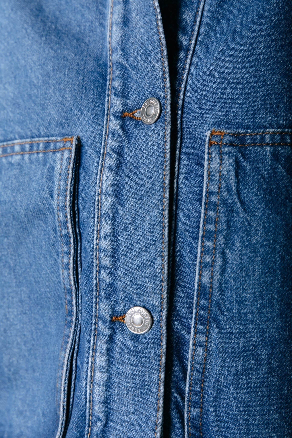 Jo Star Worker Jacket | Mid blue denim