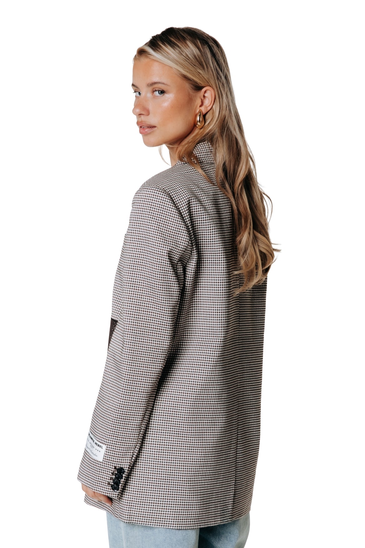 Gemma Dogtooth Nr 27 Blazer | Beige