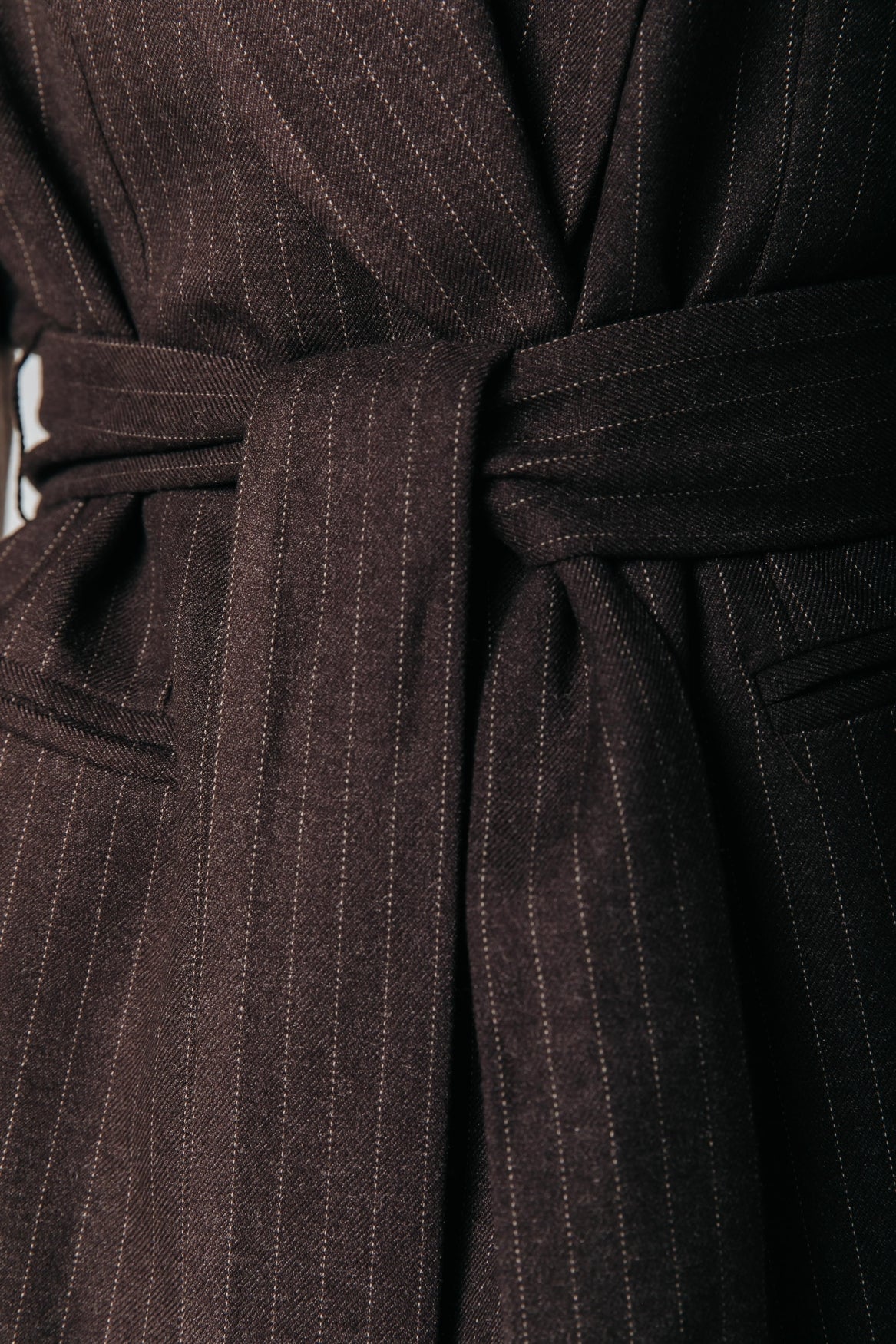 Izzy Pinstripe Blazer | Brown