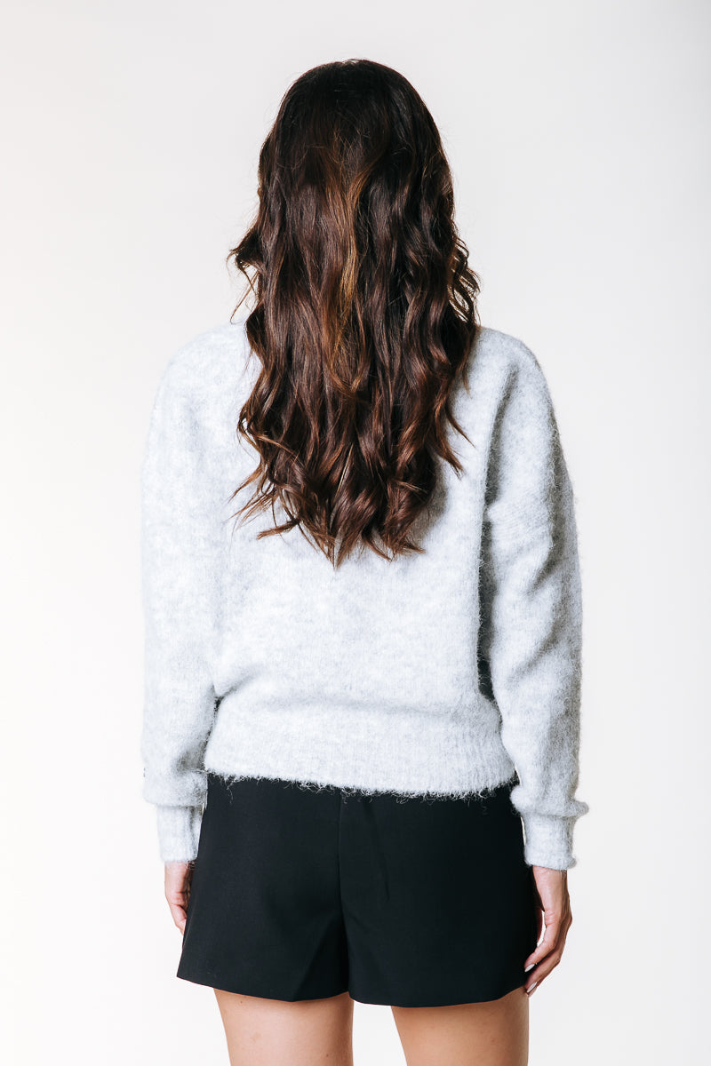 Olivia Knit | Medium gray blend