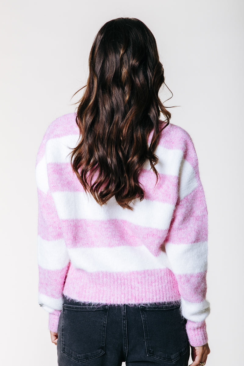 Olivia Knit | White/Pink
