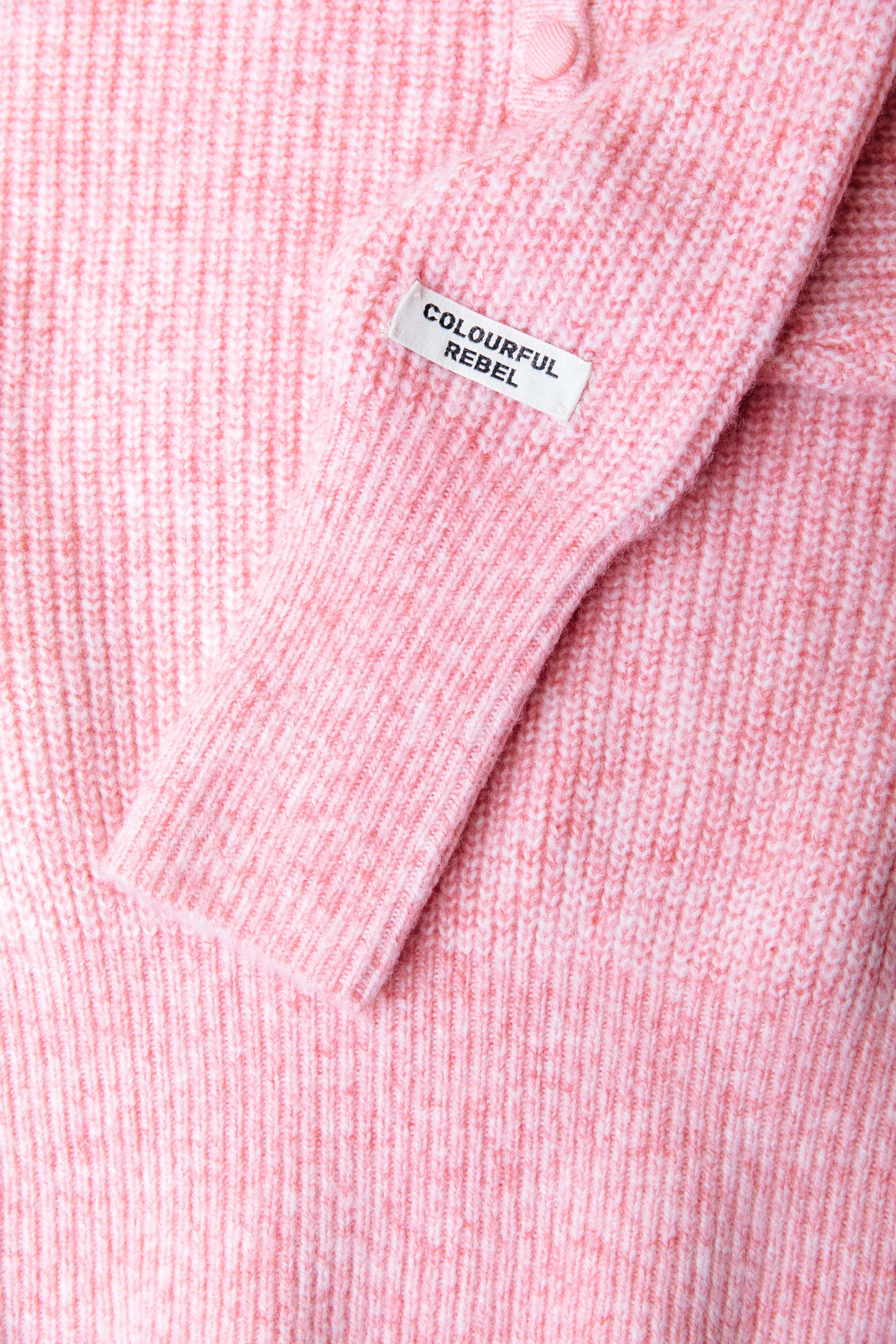 Yfke Button Knit | Coral