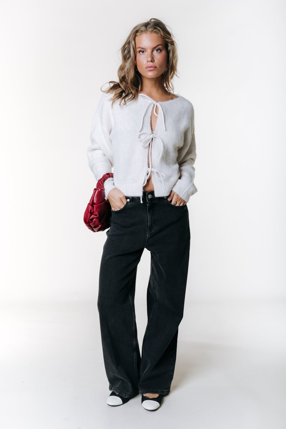 Hazel Bow Knit | Sand