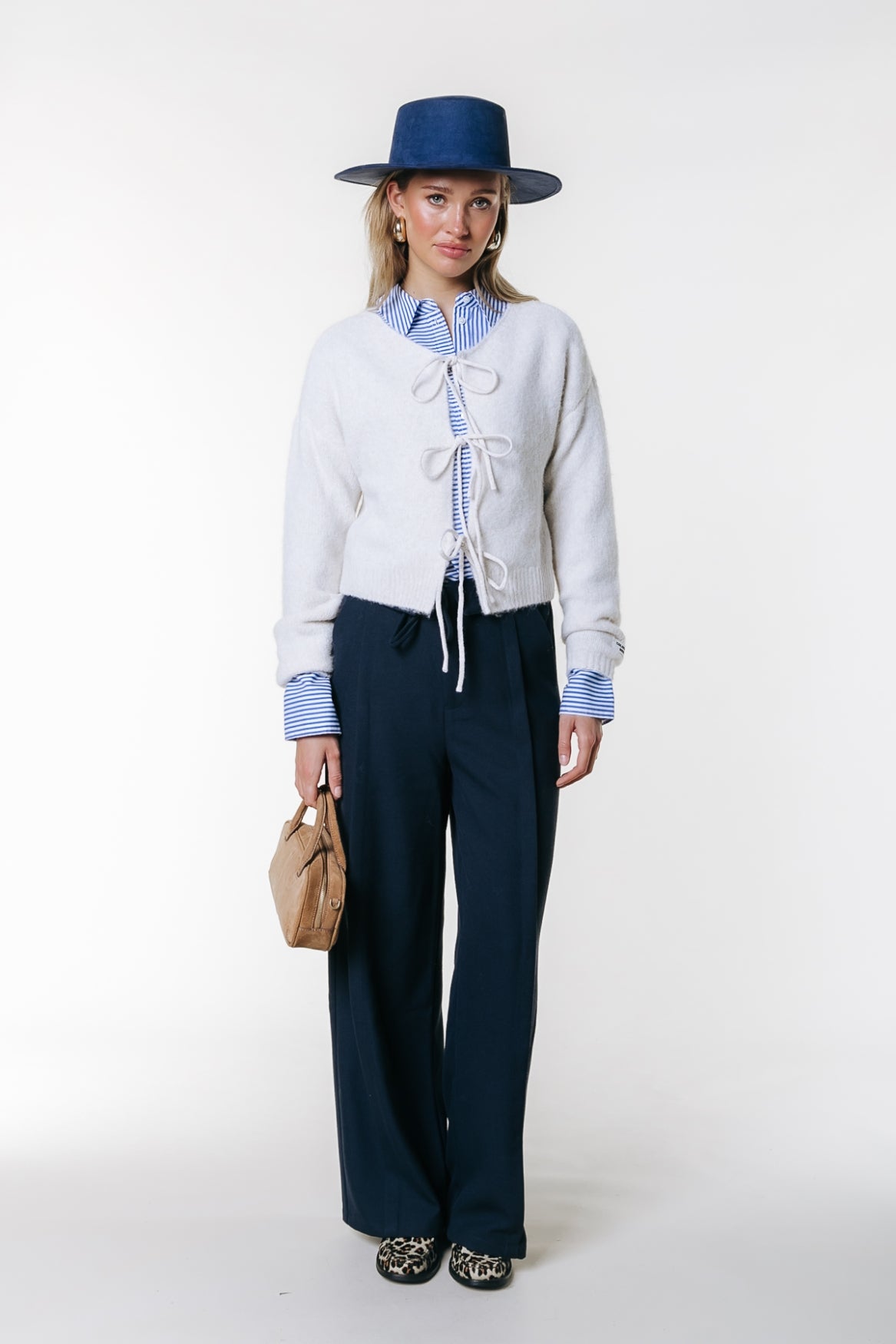 Hazel Bow Knit | Sand